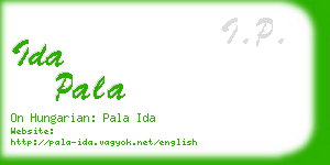 ida pala business card